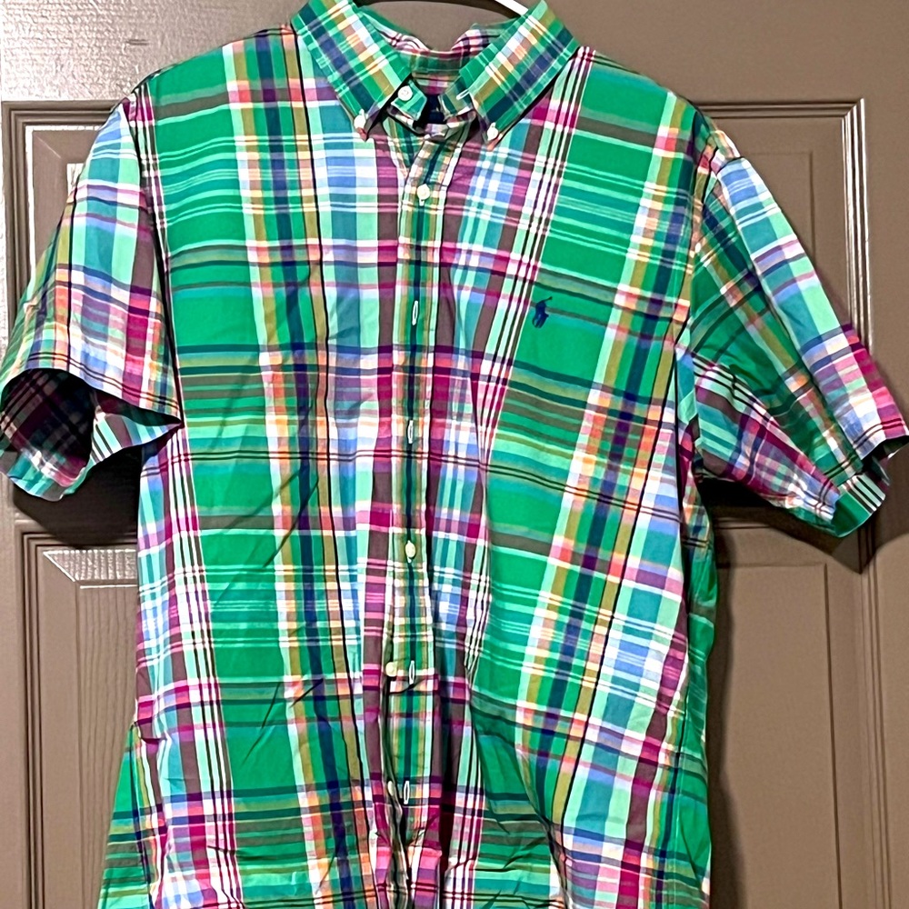 Green/Pink/Blue/Orange Ralph Lauren Dress shirt